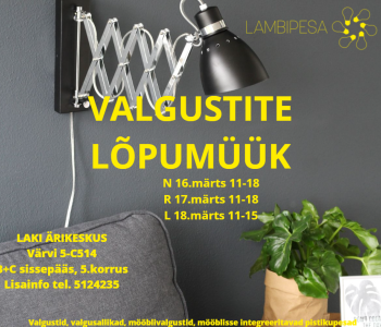 Tule lõpumüügile!